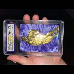 Graded 10 23KT gold Kobe Bryant Card.